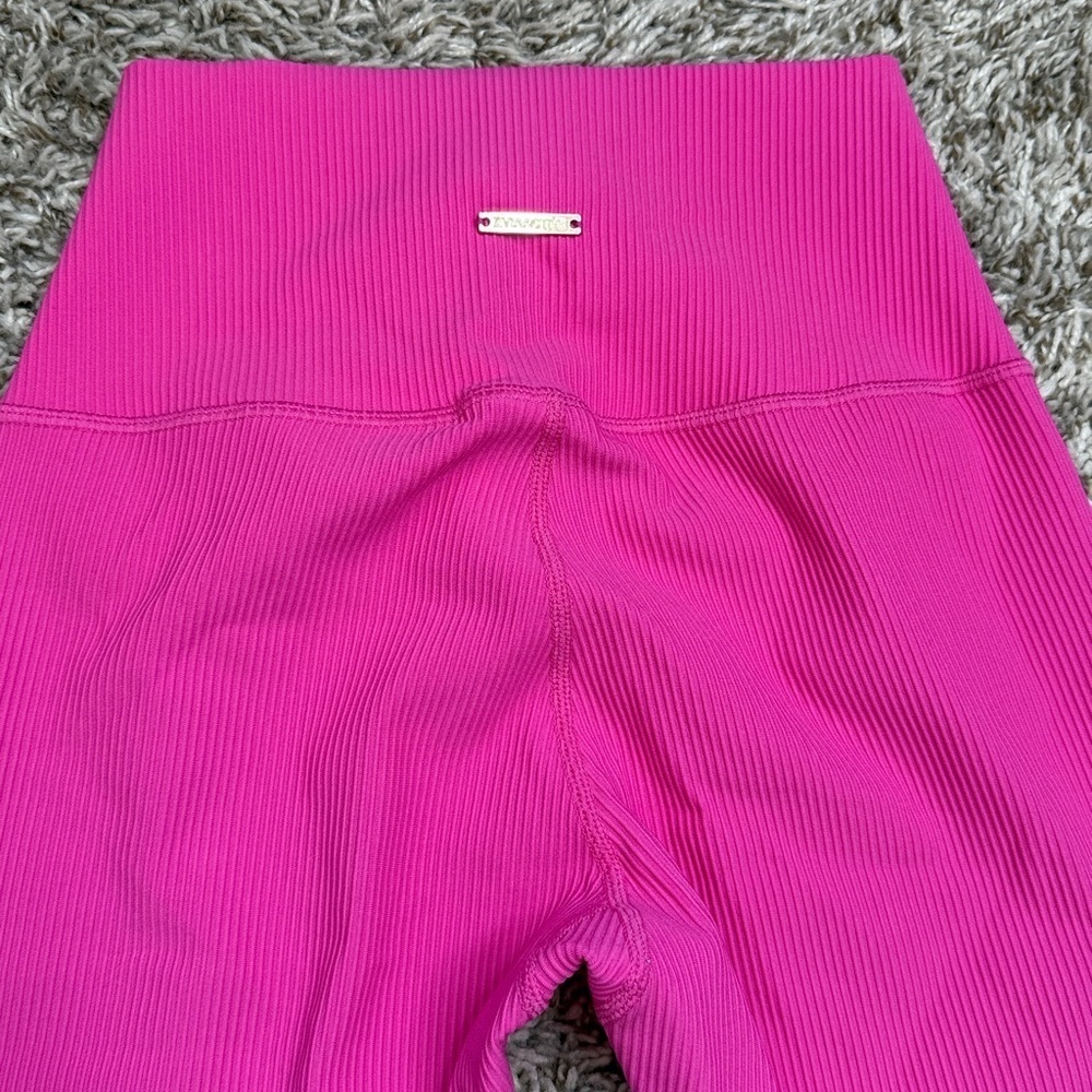 Zyia Capri Leggings Ribbed Pink size 4 - Picture 7 of 10